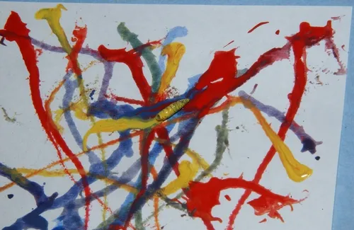 MAGGOT ART will be offered at the UC Davis Picnic Day for the seventh consecutive year. It's about dipping a maggot in non-toxic, water-based paint and letting it crawl across white paper. Maggot Art was coined by forensic entomologist Rebecca O'Flaherty, who is seeking her doctorate at UC Davis.(Photo by Kathy Keatley Garvey)