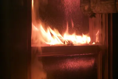 window burn at frame