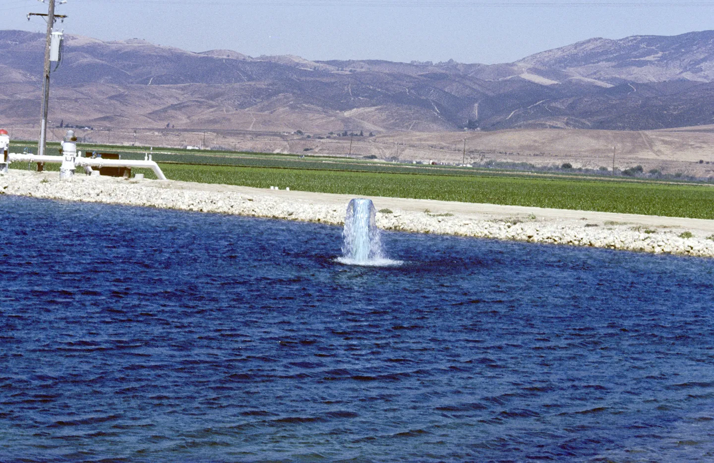 Water being pumped into a storage reservoir Photo: L. Schwankl