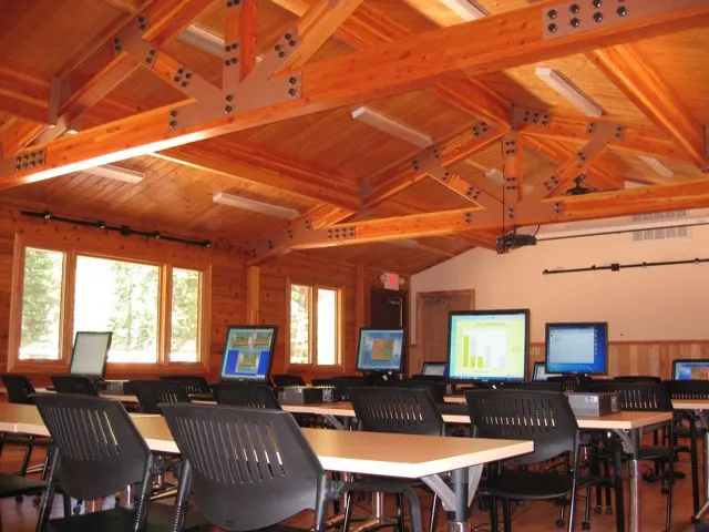 A beautiful and structurally strong laboratory made of wood