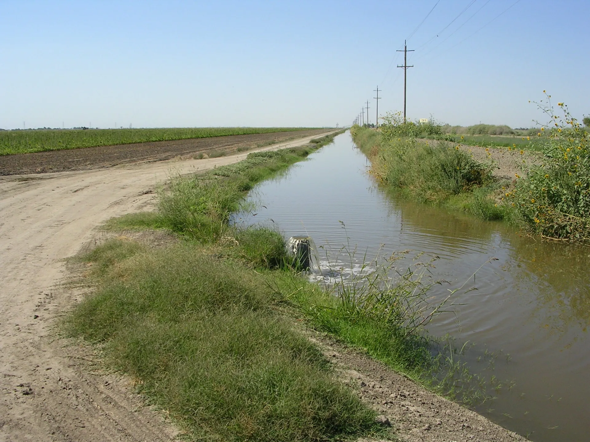 Open ditch canal - a surface water source Photo: L. Schwankl