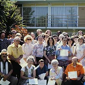 Vintage photo of a large group of photos