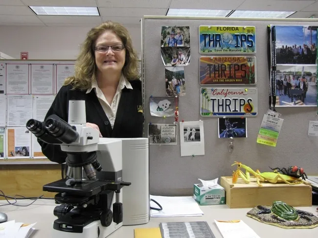 Just before Cheryle O'Donnell left San Diego for Beltsville, Md. she posed for this photo, which documents her USDA career.