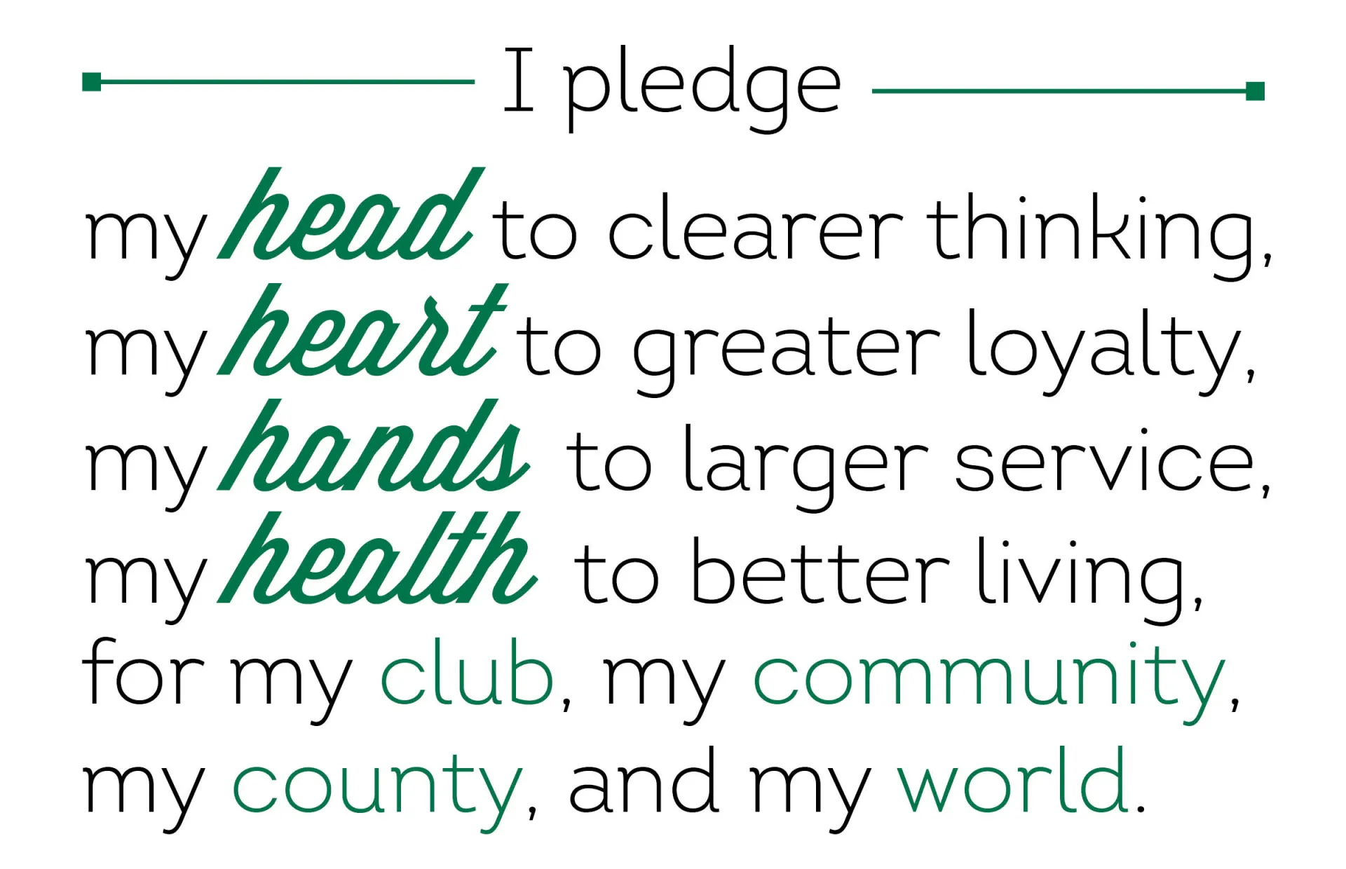 4H Pledge
