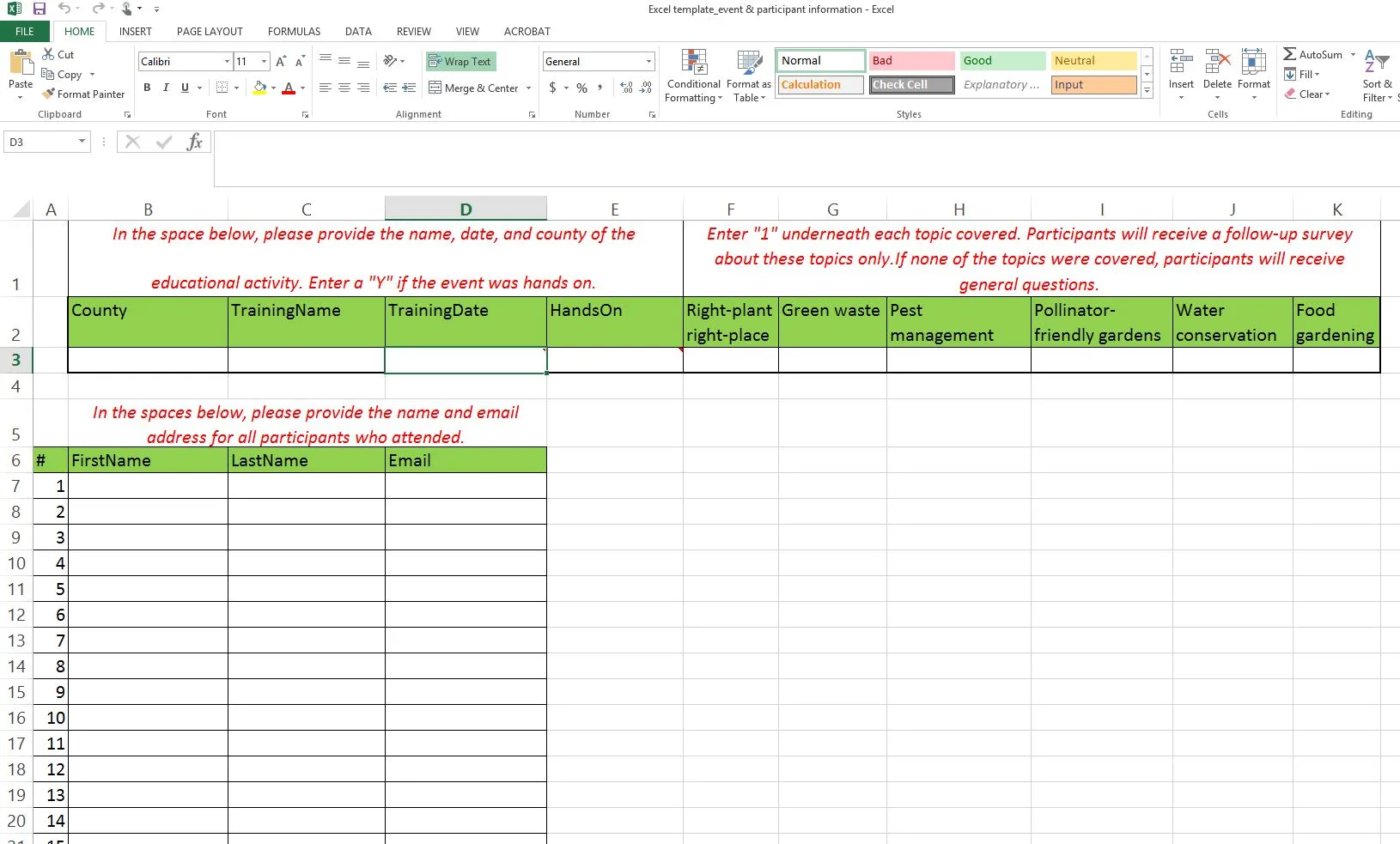 Excel - Contact Sheet Thumbnail