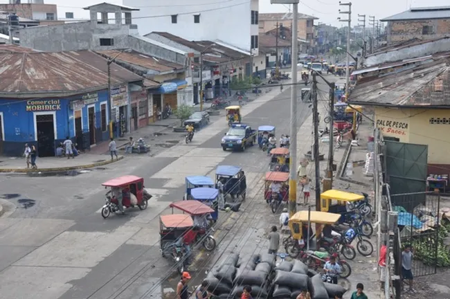 This is Iquitos, Peru, known as the "capital of the Peruvian Amazon." Scientists know it as a hot spot for dengue. (Photo courtesy of the Thomas Scott lab)