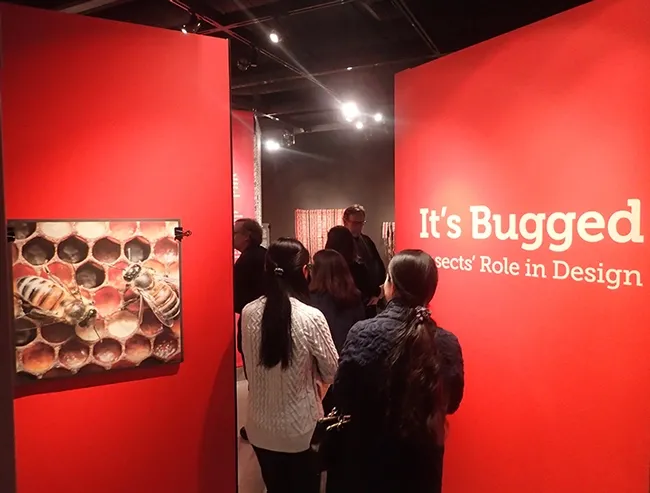The Design Museum in Room 124 of Cruess Hall will be open during the Biodiversity Museum Day from noon to 4 p.m. The theme: "It's Bugged: Insects' Role in Design." The bee photo is by UC Davis alumnus Alex Wild. (Photo by Kathy Keatley Garvey)