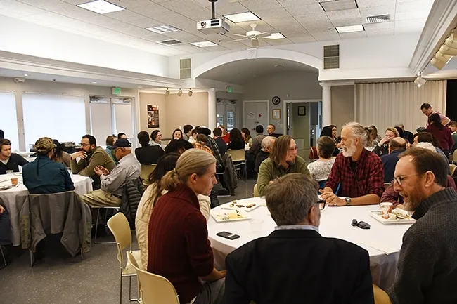 The UC Davis Department of Entomology and Nematology hosted a holiday party at the International House, UC Davis. (Photo by Kathy Keatley Garvey)