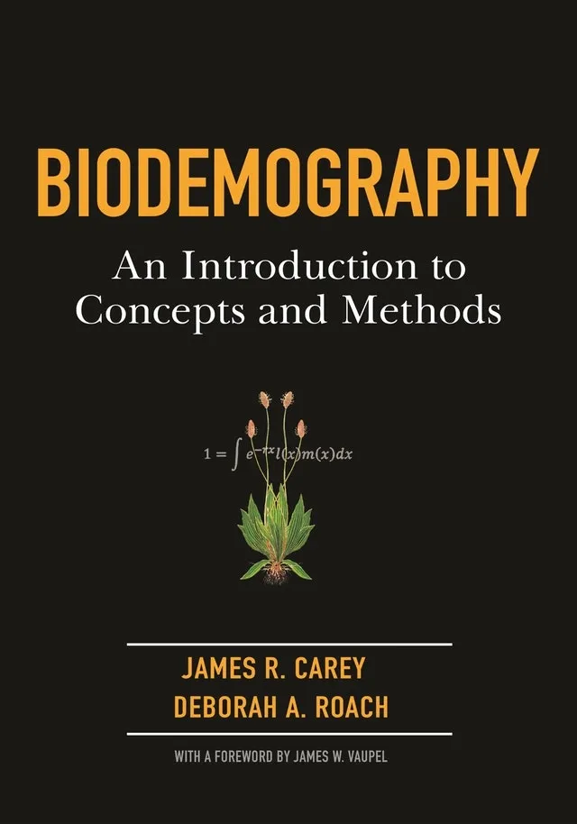 Lead author James R. Carey also designed the cover of the book, "Biodemography: An Introduction to Concepts and Methods."