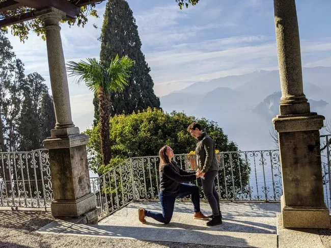 Emily Bick (right) in an engagement photo with her fiance, Nora Forbes. Bick is an agricultural entomologist and a postdoctoral fellow in the lab of Lene Sigsgaard at the University of Copenhagan and Forbes is a statistician at the Danish Medtronic office.