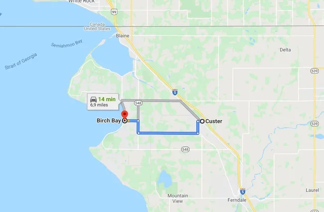 This map on Stephane De Greef's Facebook page, "Is This a Murder Hornet," shows the 10-mile radius where the Asian giant hornets were found. (Map courtesy of Stephane De Greef)