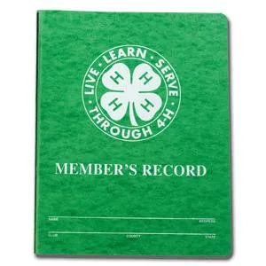 image of a green record book cover