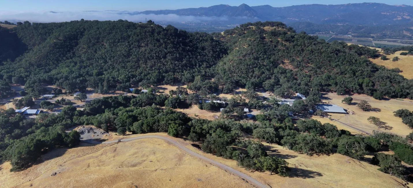 View of HREC headquarters from Lambing pasture.