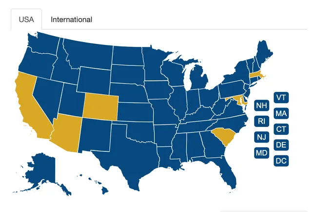 A map on the UC Davis CrowdFund wall shows where the donors to the Bohart Museum of Entomology are located. The drive is now over but the map and donors are at https://bit.ly/3v4MoaJ. (Screen shot)