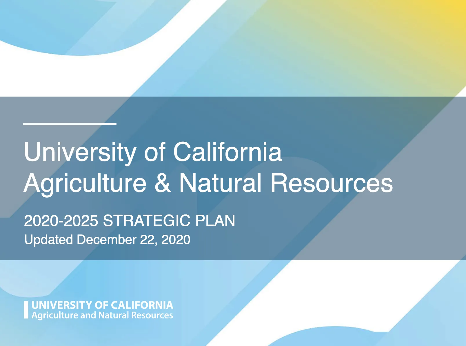 UCANR Stategic Plan