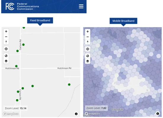 Fixed and Mobile Broadband Maps