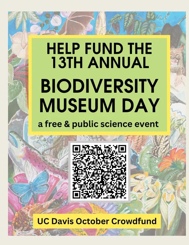 Crowdfunding is underway for the UC Davis Biodiversity Museum Day.
