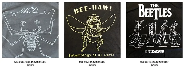 These are some of the T-shirts that EGSA sells as part of their year-around fundraising project.