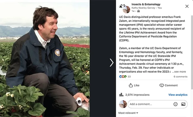 Information shared on LinkedIn (Screen shot)