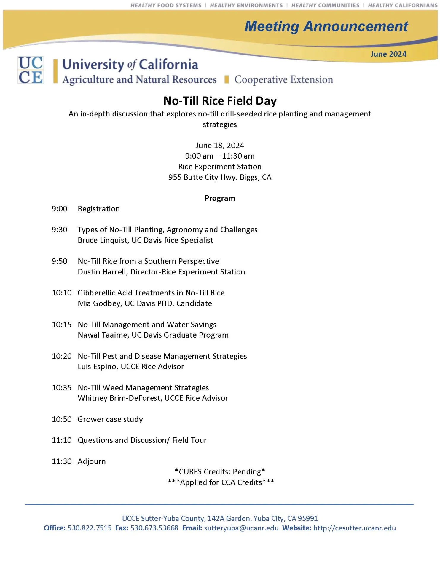 2024 June NT Field Day meeting