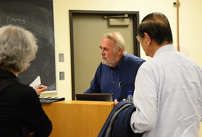 UC Davis distinguished professor James R. Carey, 44 years of service (Photo by Kathy Keatley Garvey)