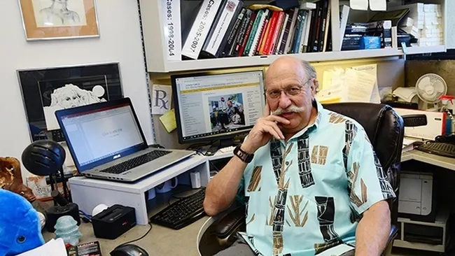 Robert Kimsey, adjunct professor, 35 years of service (Photo by Kathy Keatley Garvey)