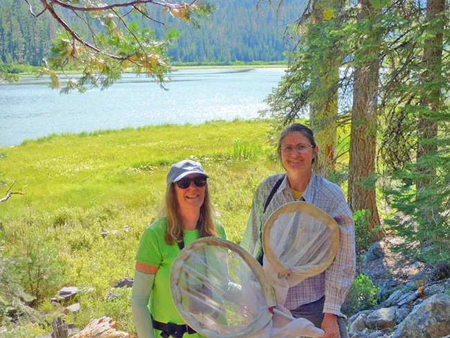 Kathy Biggs (left) and Sandra von Arb are co-authors of the newly published "Dragonflies (Anisoptera) of California."