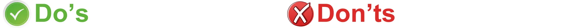 Do's and Don'ts Heading - Banner