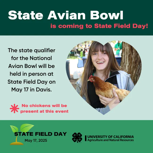 State Avian Bowl at State Field Day