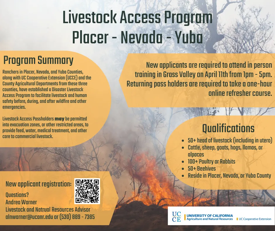 Livestock Disaster Pass Program