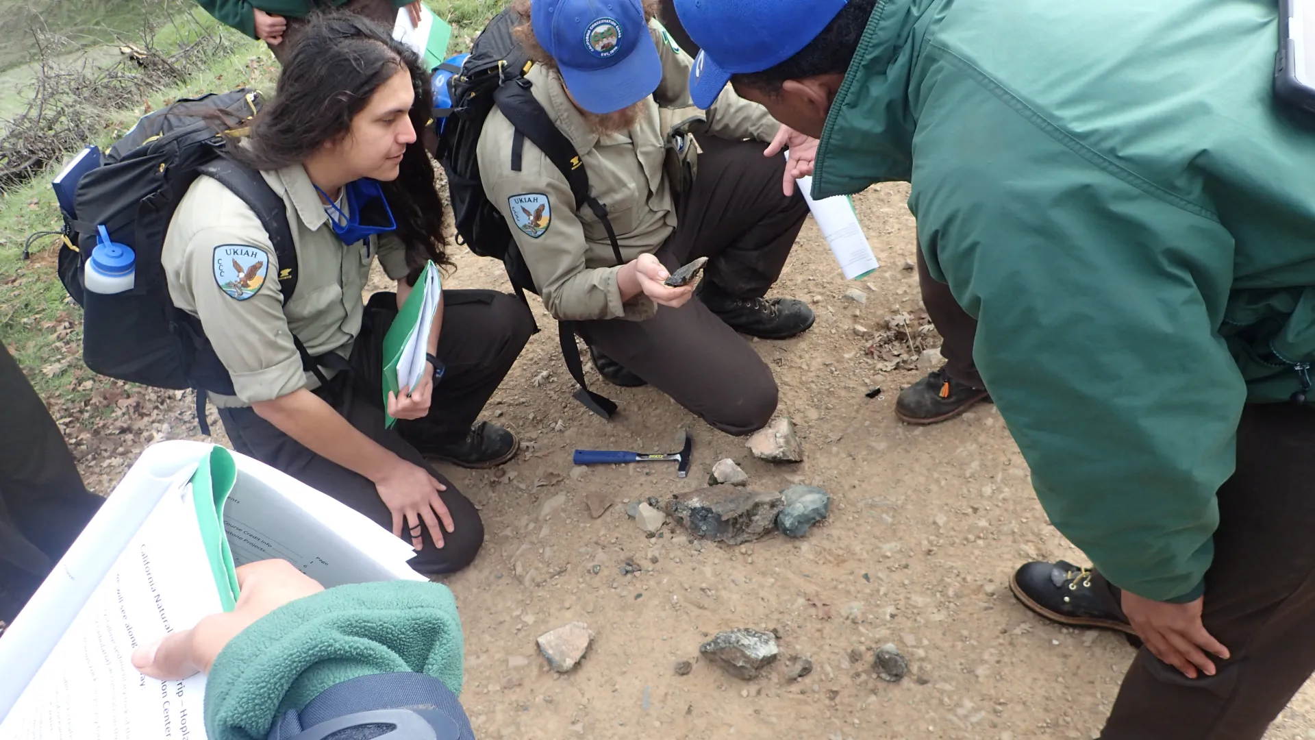 CCC participants in the field
