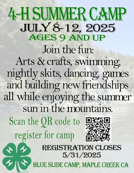 Info about North Coast 4-H Summer Camp