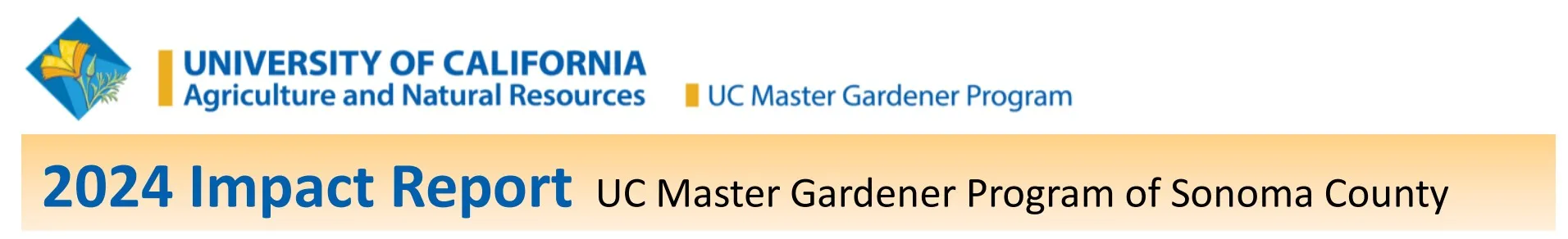 Annual 2024 Impact Report of UC Master Gardener Program Sonoma County