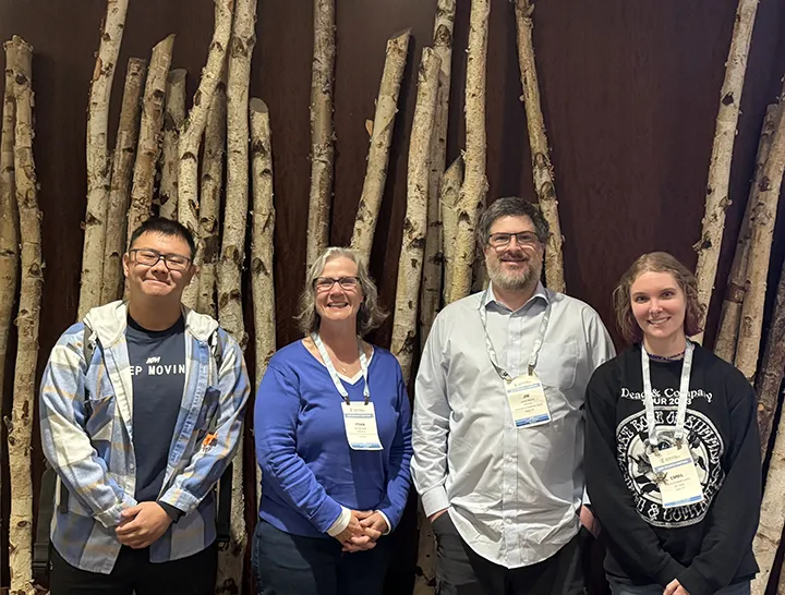 Group photo: Kaitai Liu, Fran Keller, James Starrett and Em Jochim