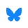 Bluesky social media logo