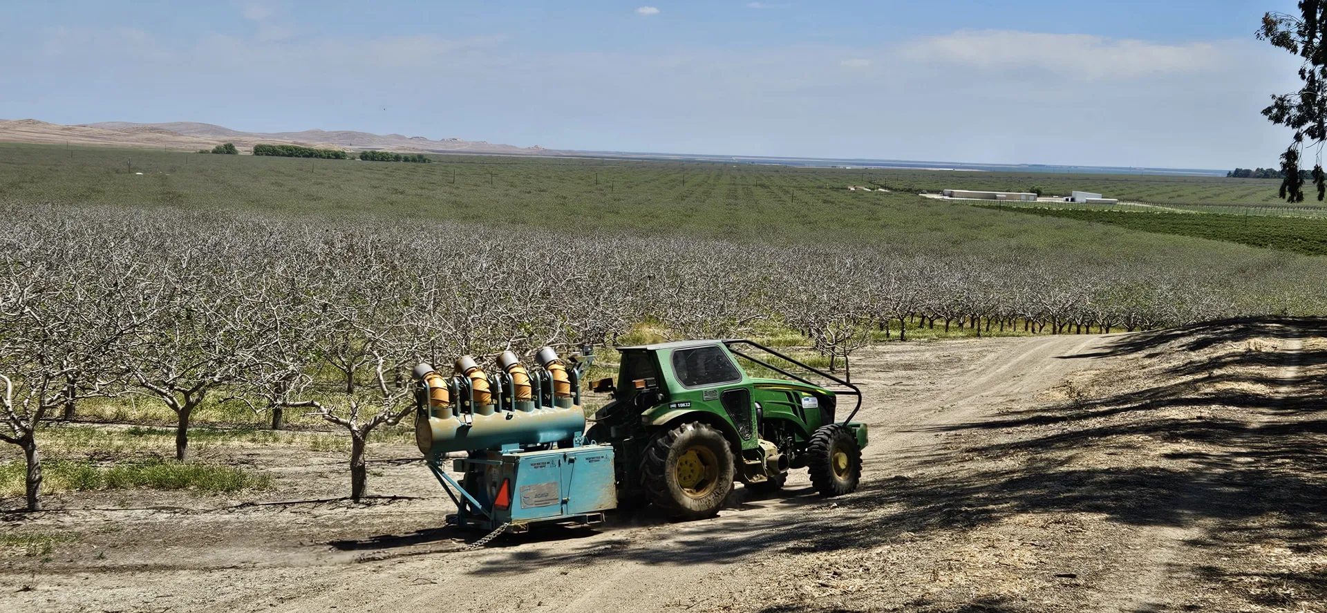 Machine pollinates orchard