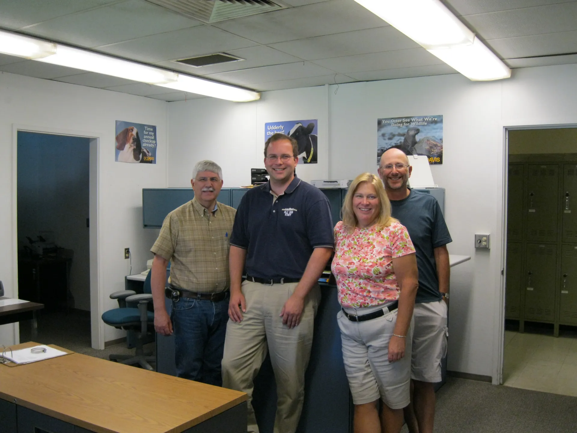 From left, Richard Mahacek, Steven Worker, Schmitt-McQuitty and Martin Smith in 2010.
