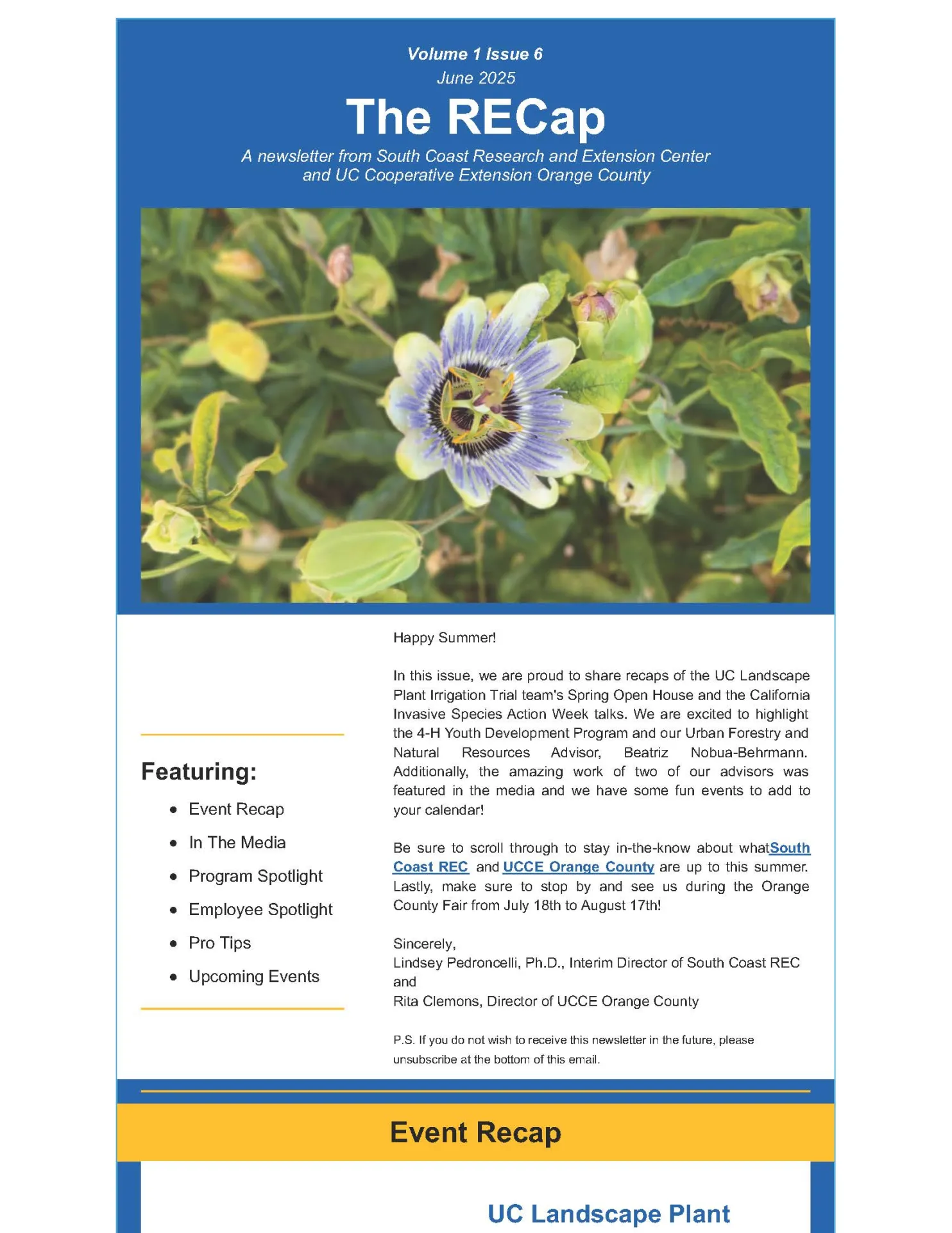 the cover of June 2025 issue of The RECap