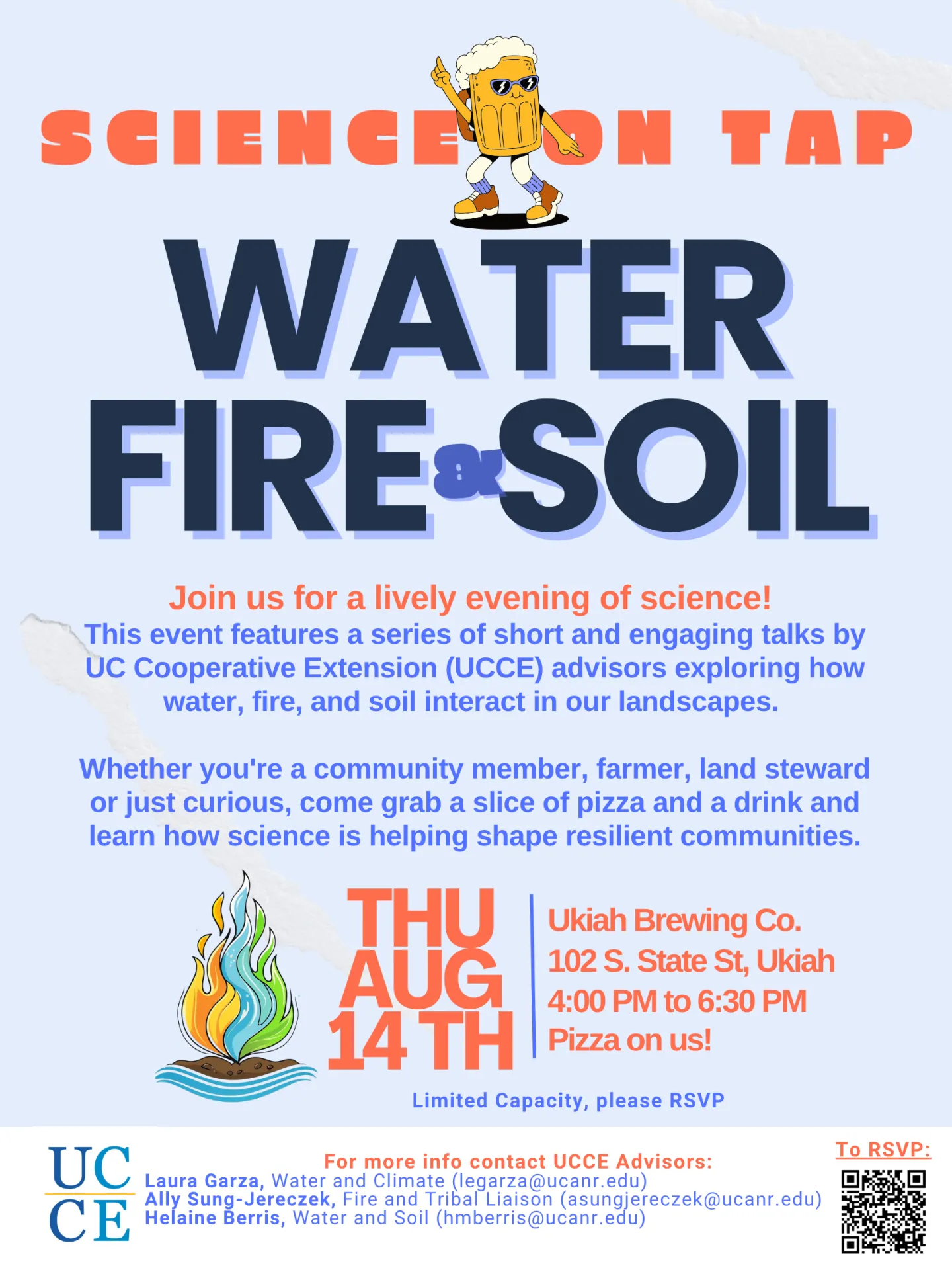 Science on tap Water, Fire, and Soil