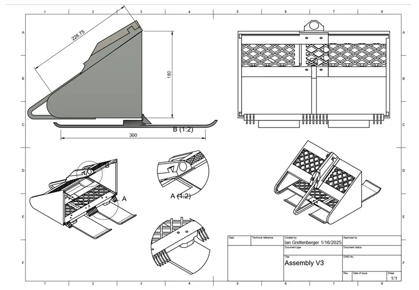 scooper prototype design