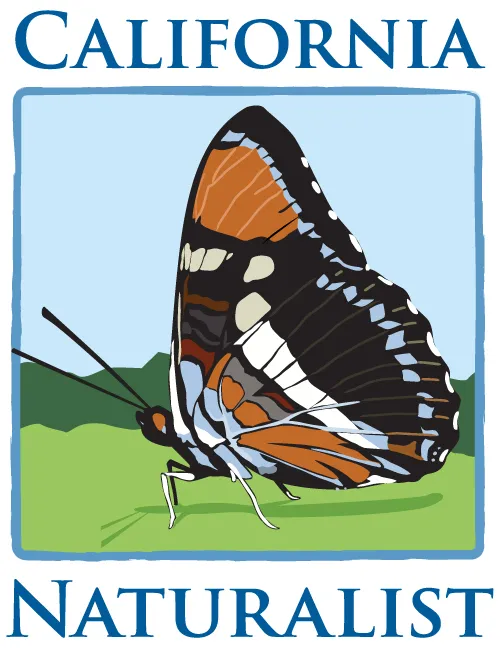 California Naturalist logo with a California Sister butterfly