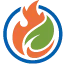 Fire Network logo showing a flame and plant