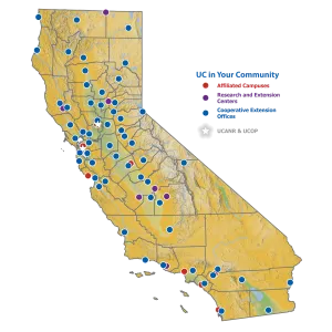 Map of the ANR network