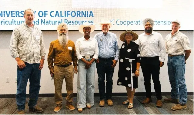 Siete agricultores que compartieron sus experiencias.