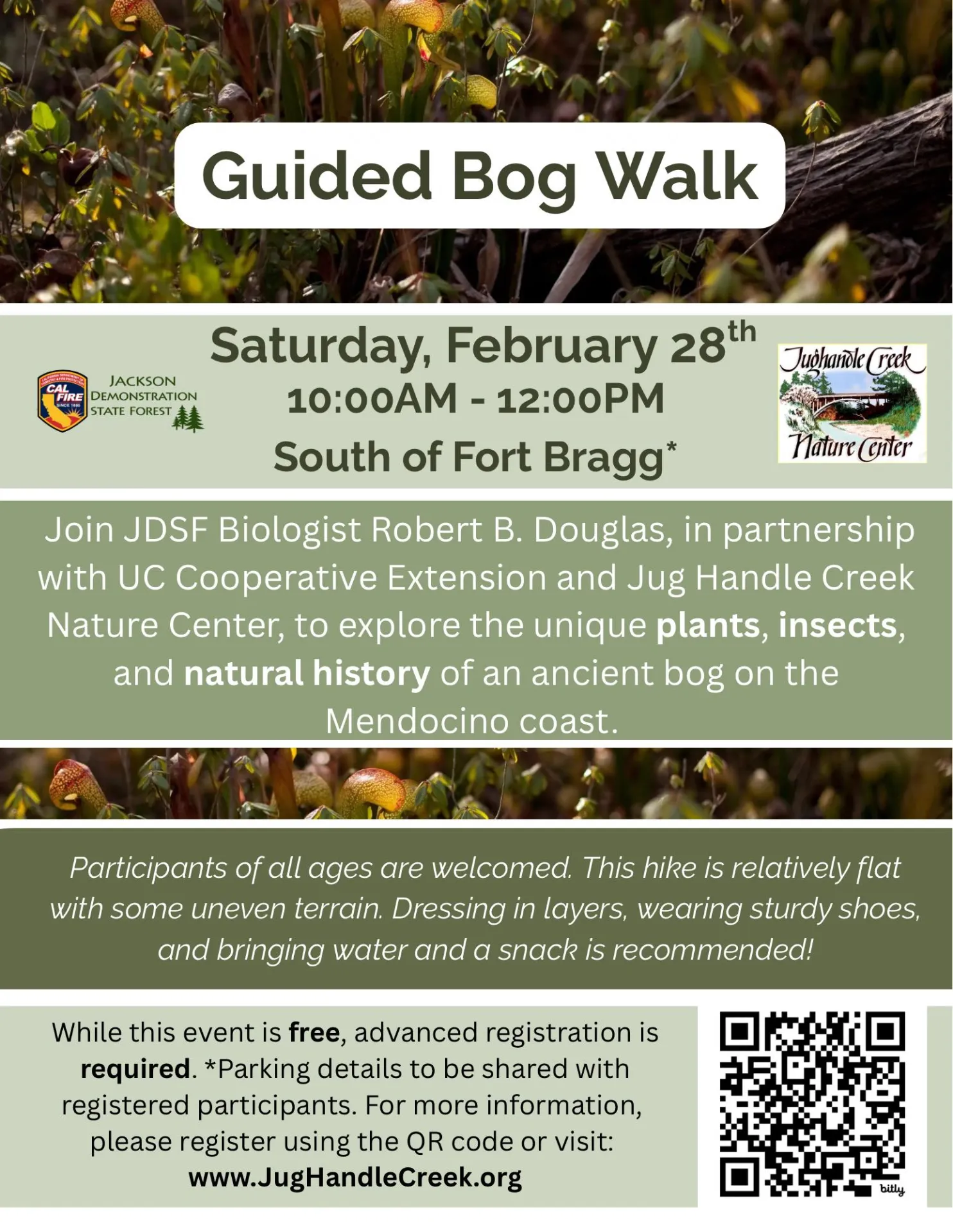 Flyer with information about upcoming educational program