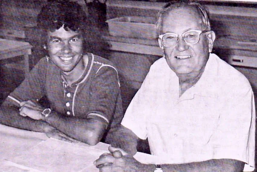Rob Page, as a doctoral student at UC Davis, with mentor Harry H. Laidlaw Jr.