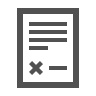 Digital icon of an application document