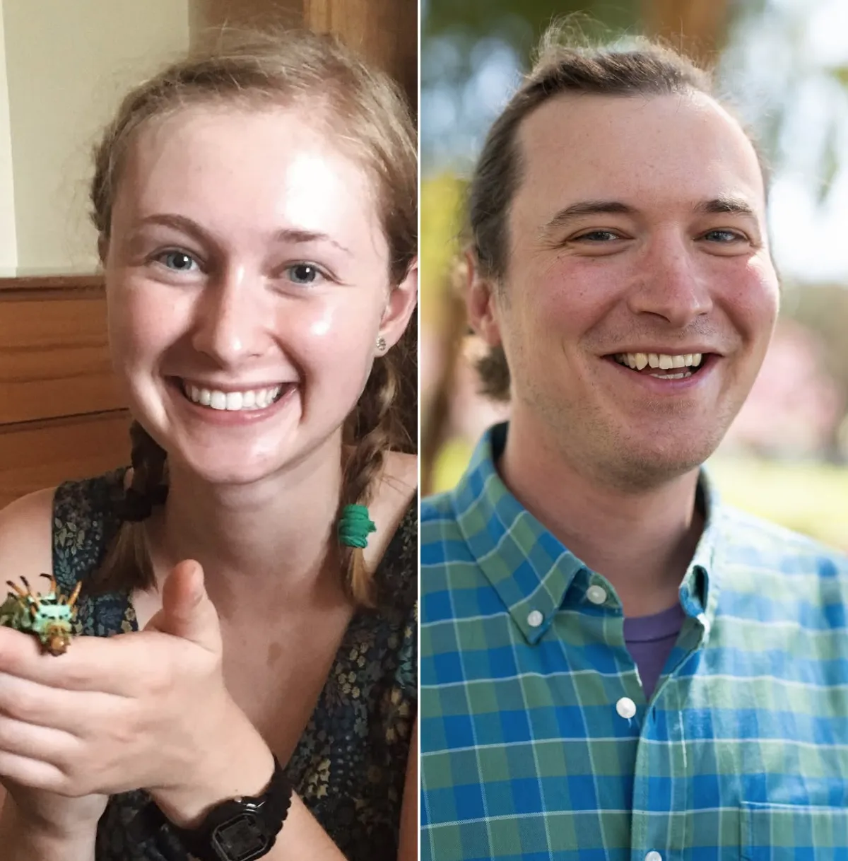 Co-chairs of the UC Davis Department of Entomology and Nematology's UC Davis Picnic Day Committee are doctoral candidate Grace Horne and assistant professor Marshall McMunn.