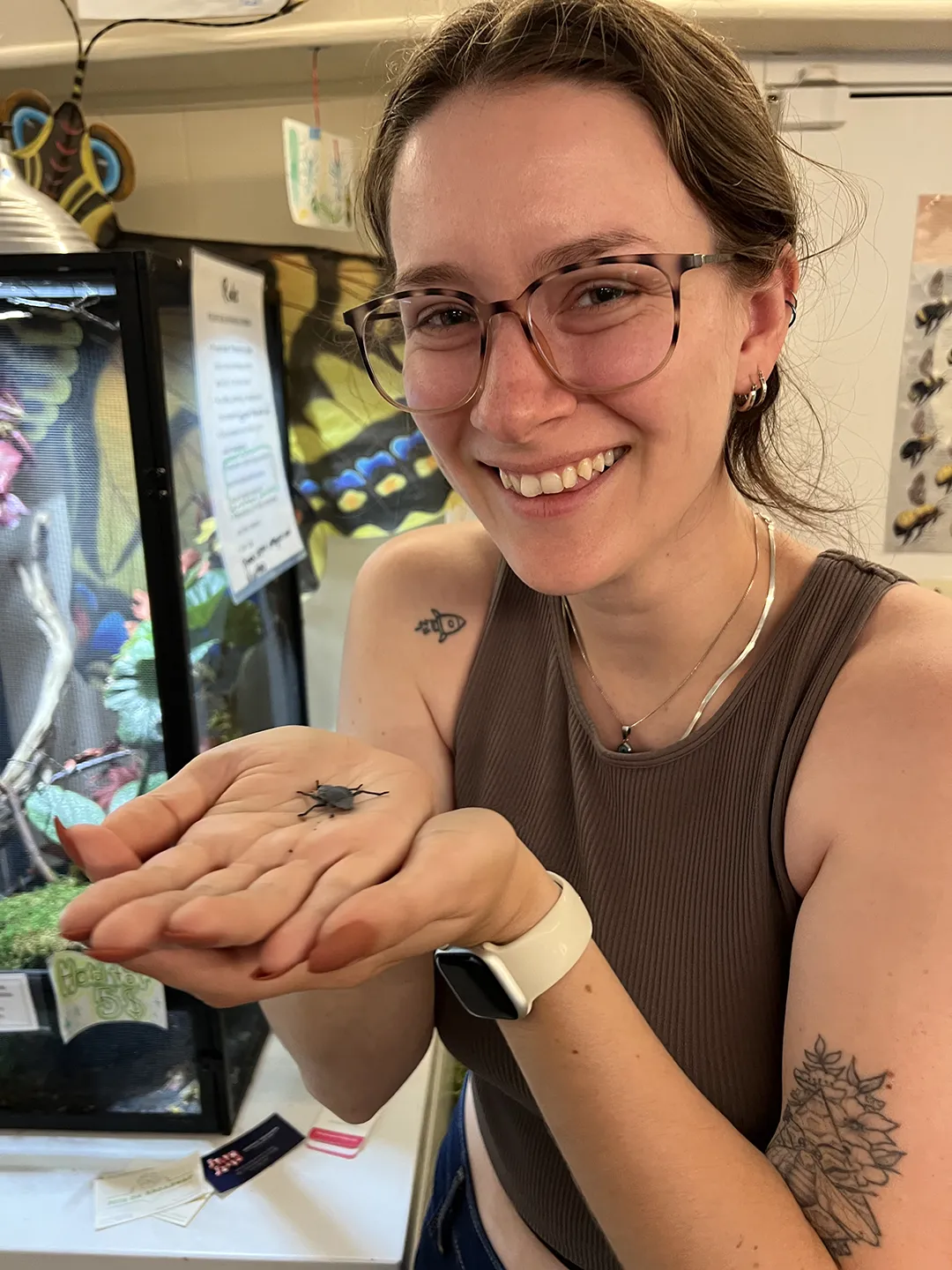 Abigail Lehner in her lab
