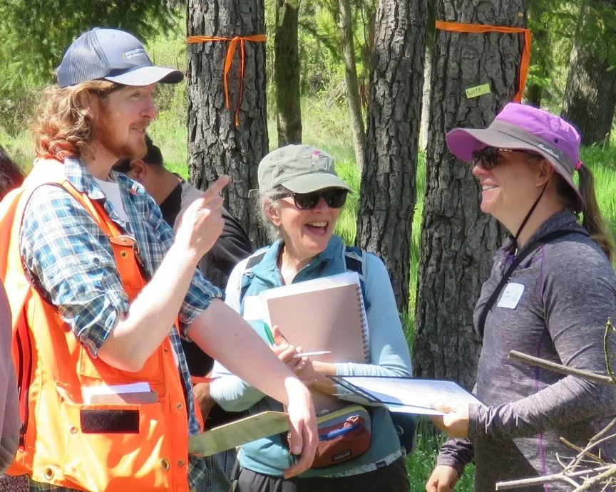 volunteers talking
